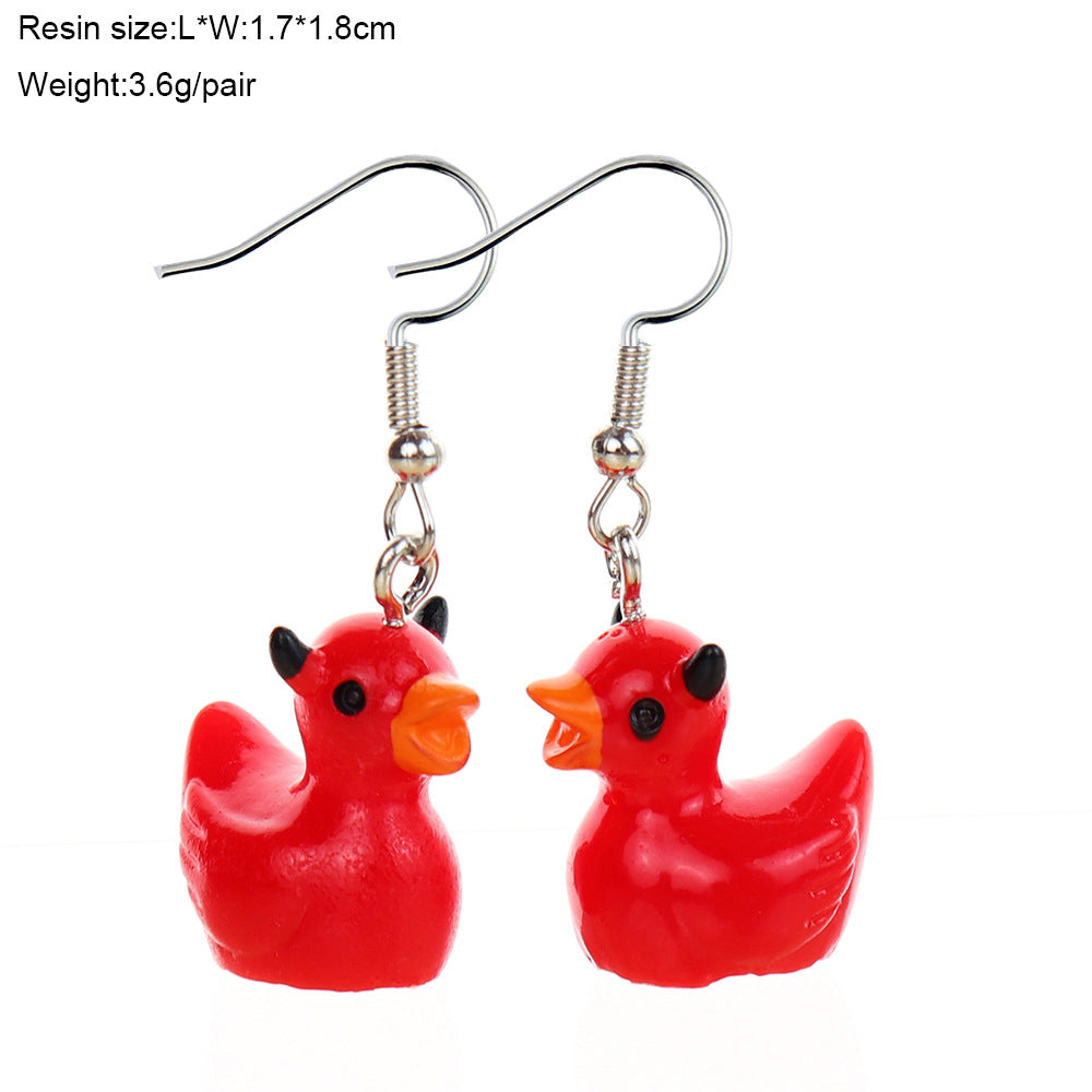 Wholesale  Cute Three-Dimensional Cartoon Halloween Ghost Earrings