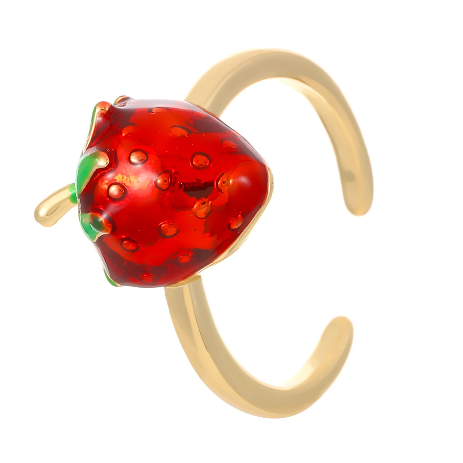 Wholesale Cute  Open Ring Double-layer Micro-inlaid Zircon Ring