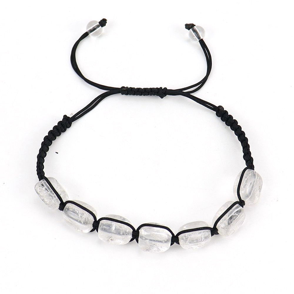 Wholesale Crystal Beaded Bracelet Geometric Rectangular Stone Yoga Accessory Boutique Resale