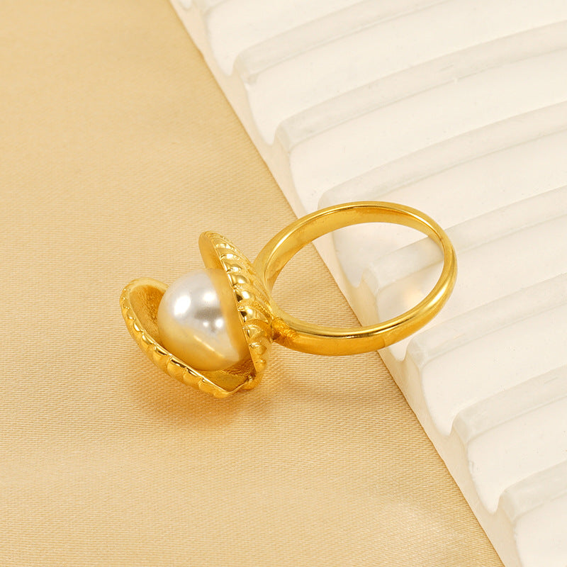 Wholesale Fashion Simple Temperament Pearl Shell Earrings Necklace Jewelry Set ACC-NE-ZhongYao010