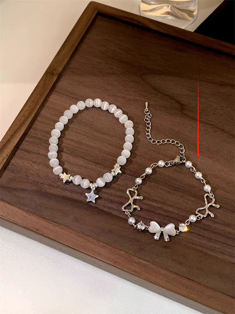 Wholesale Star Barbed Wire Bow Bracelet