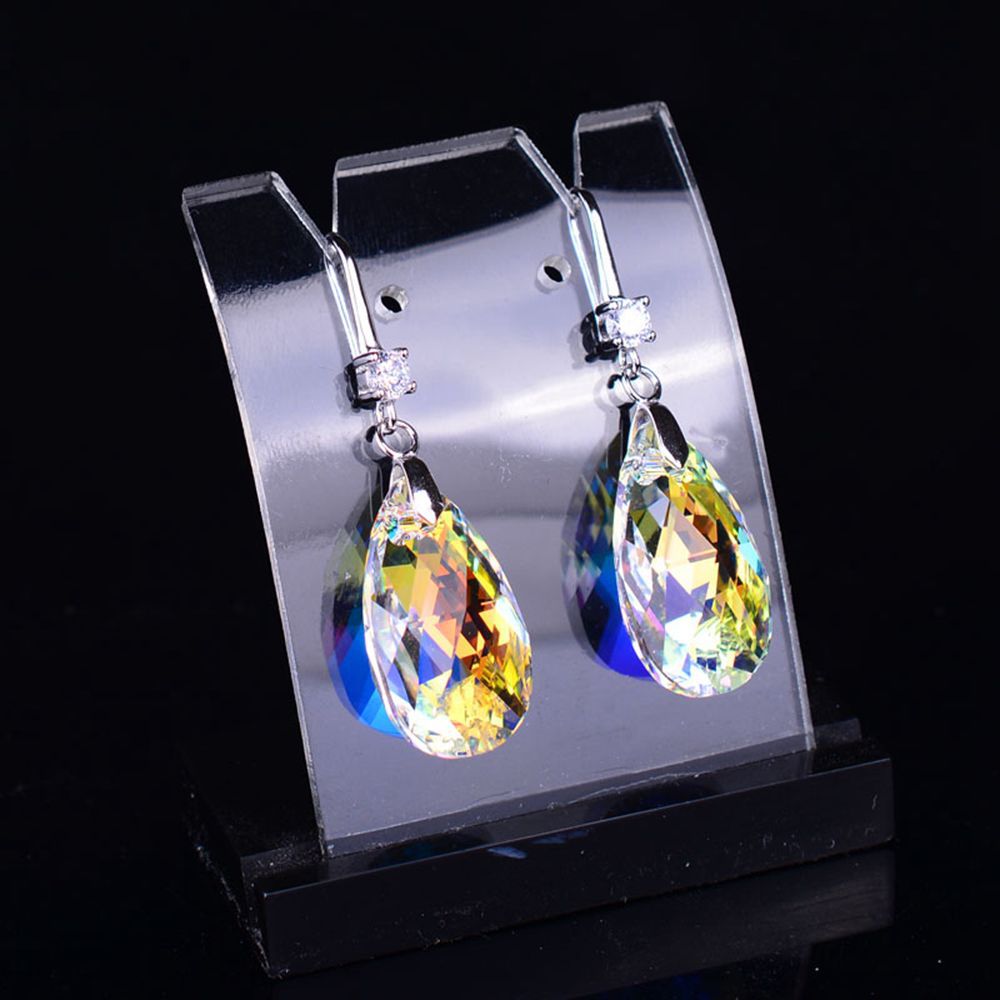 Wholesale Long Tassel Crystal Pin Earrings