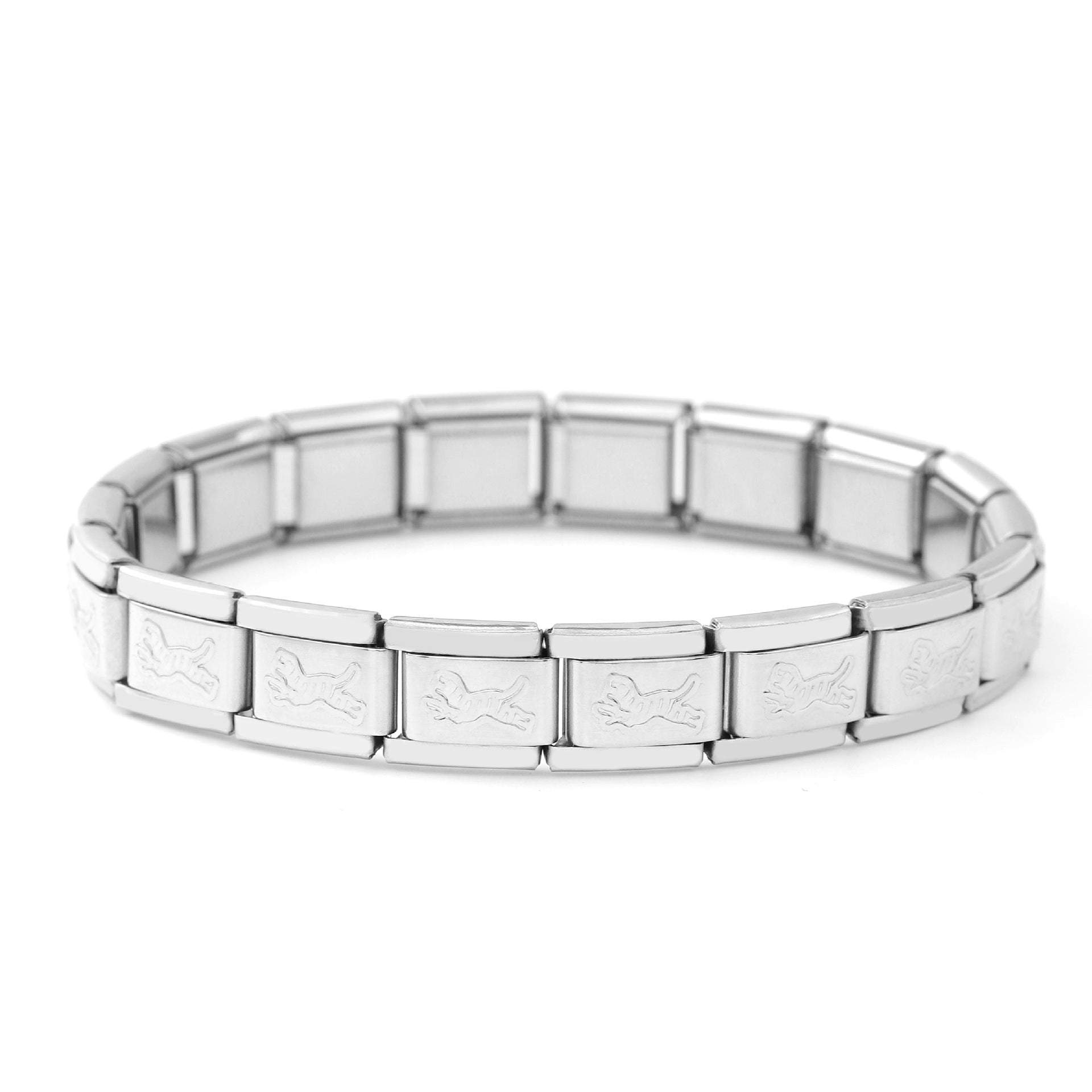 Wholesale 5pcs Italian Charm Bracelet 9mm DIY Spliced Removable Stainless Steel Cute Animal Composable Bracelet ACC-BT-XY035