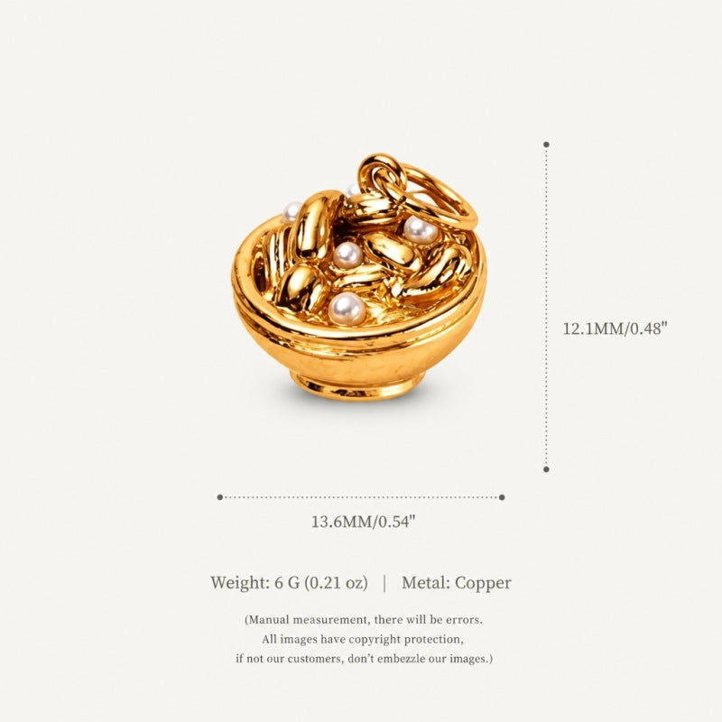 Wholesale Trendy Korean Style Fruit Dessert Pendant Charms Donut Pizza Cake Design Plated Copper DIY Jewelry Accessory For Bracelet Necklace Making Gift Boutique Resale