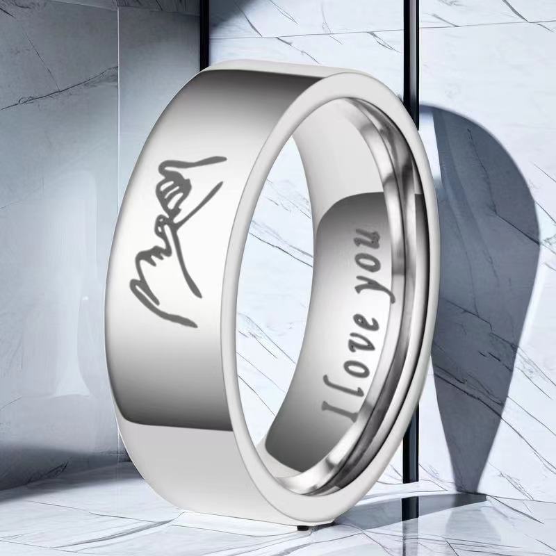 Wholesale Titanium Steel Couple Ring Stainless Steel ACC-RS-Xinj005