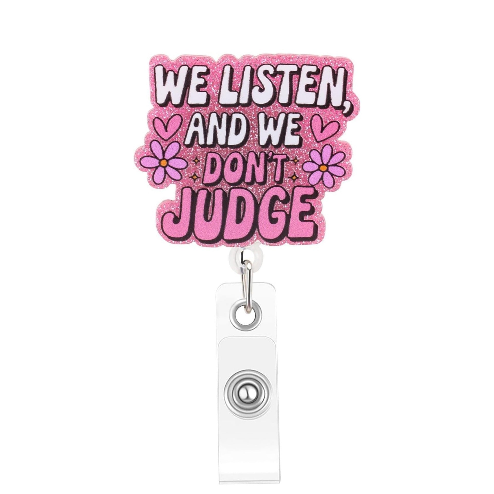 Wholesale Cartoon Glitter Acrylic Fun Creative Pattern Badge Reels Keychains