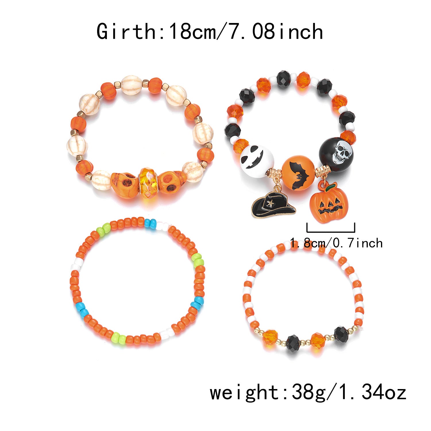 Wholesale  Ghost Bat Bracelet Set