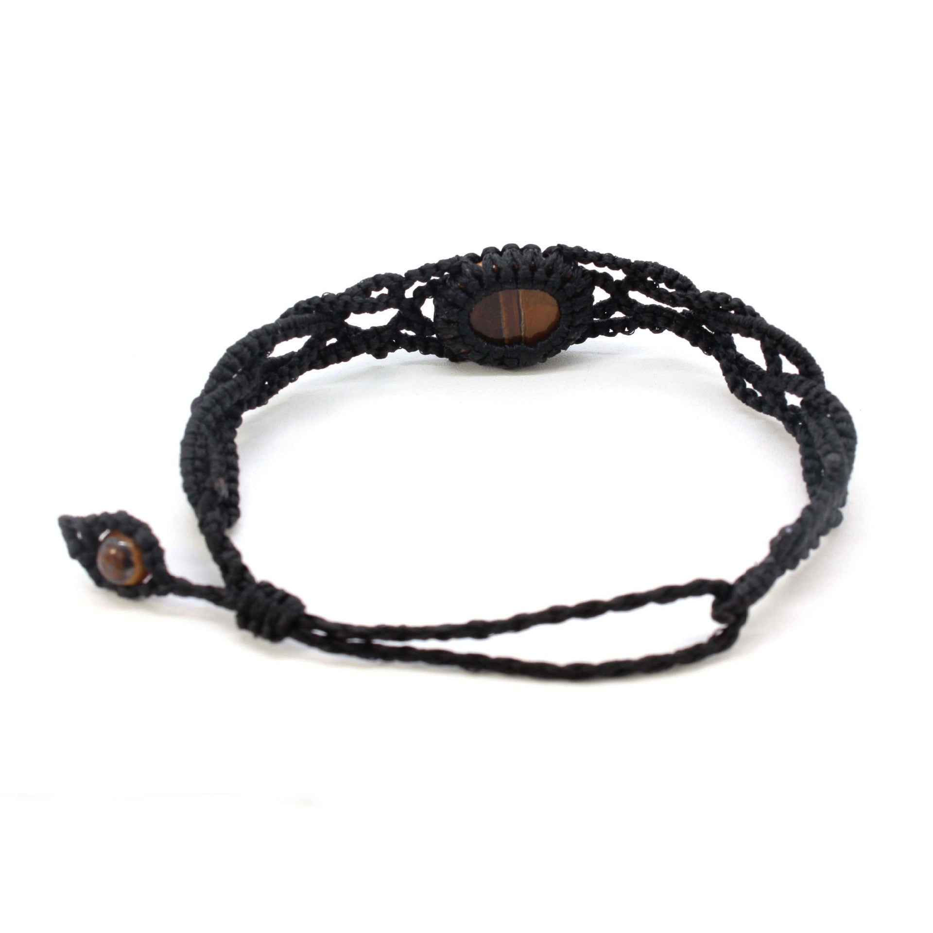Wholesale Amethyst Natural Crystal Beaded DIY Woven Bracelet Ethnic Style Adjustable Fashion Jewelry Accessory