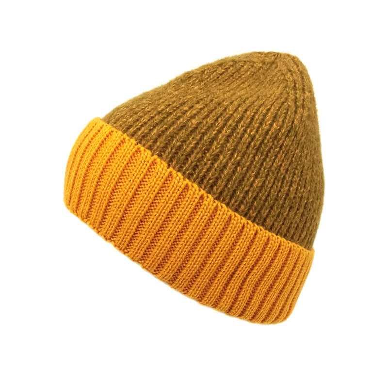 Wholesale  color matching jacquard autumn and winter knitted hat