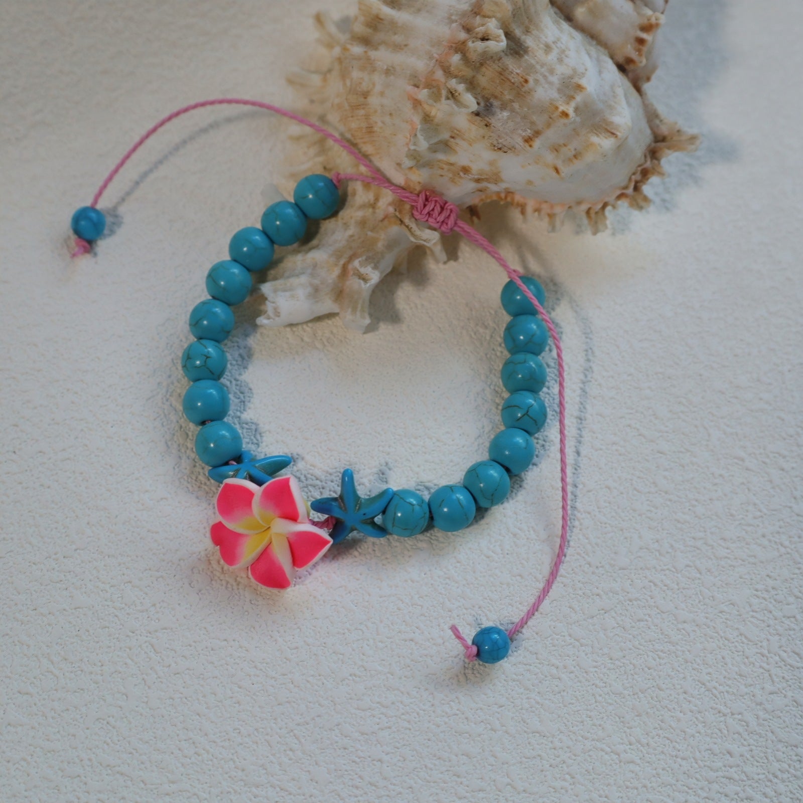Wholesale Bohemian Sunflower Bracelet - Turquoise Beaded Leather Jewelry Accessory,  Trendy Gift for Women