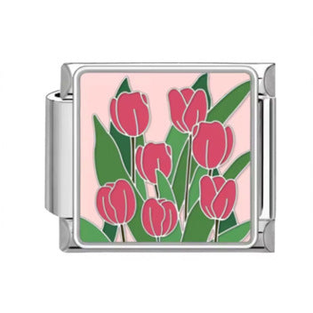 Wholesale Flower Module DIY Bracelet Set Italian Creative Design Stainless Steel Jewelry for Boutique Resale