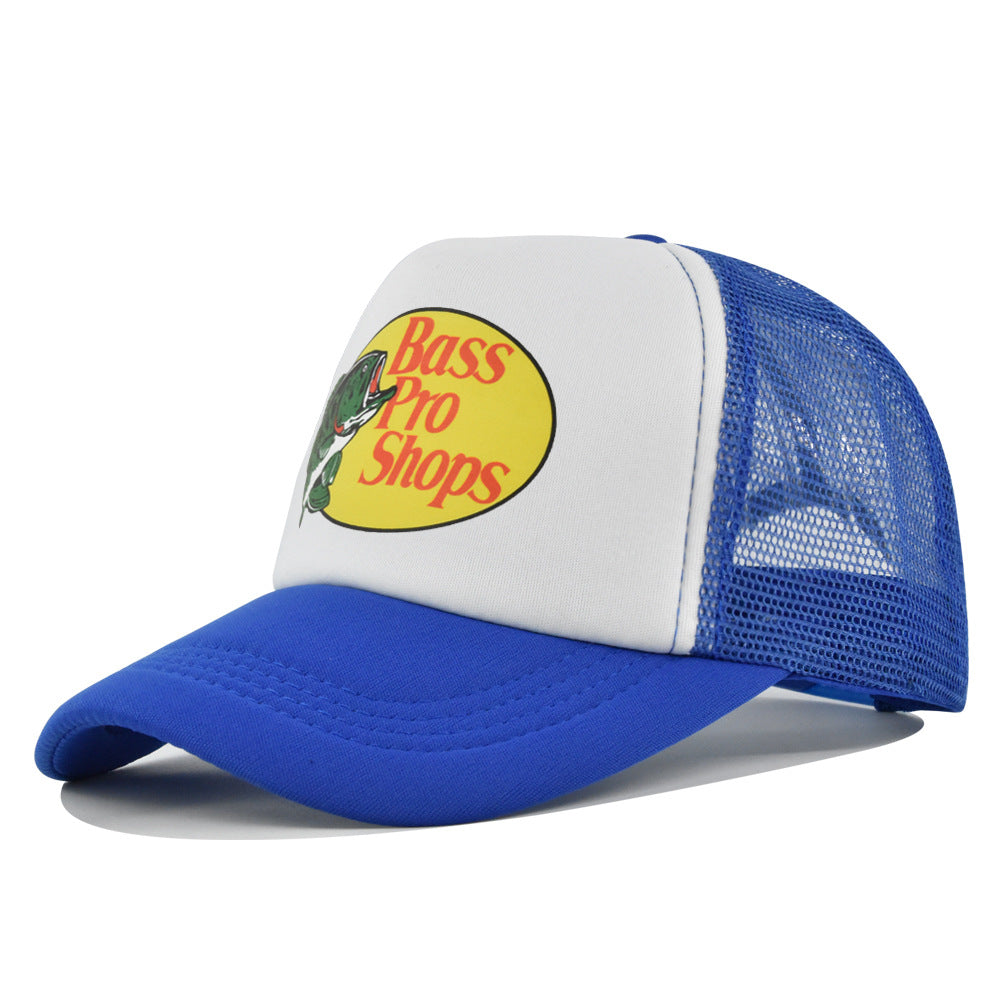 Wholesale Printed fish silk screen cap summer net Hat