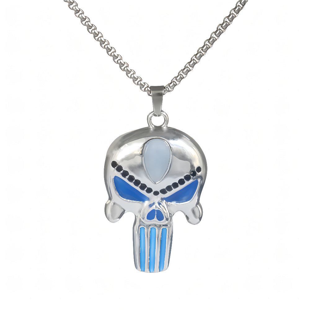 Wholesale  Alloy Skull Luminous Pendant