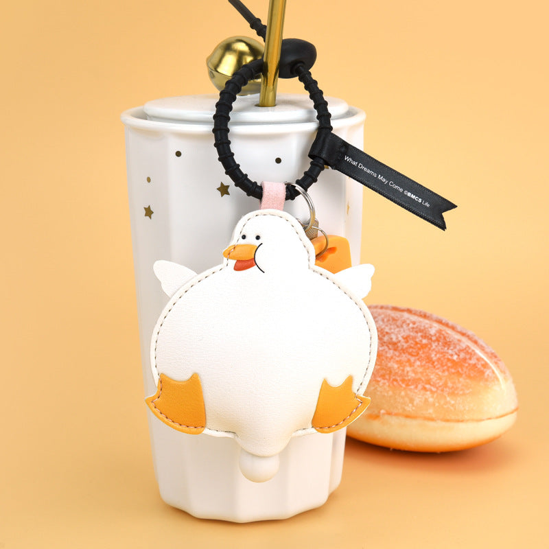Wholesale Trendy Panda Bubble Blowing Keychain Pendant PU Cartoon Design Decorative Bag Charm Gift For Teens