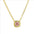 Wholesale Colorful geometric square zircon clavicle pendant necklace