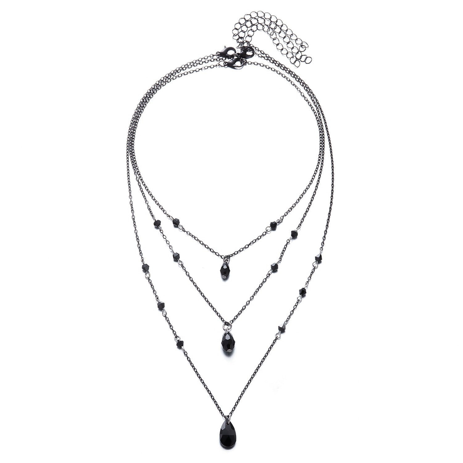 Wholesale Retro gothic blood dripping tassel necklace bracelet set