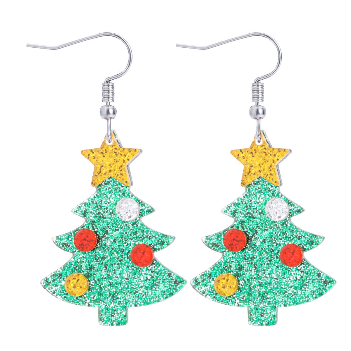 Carton de gros dessin animé Elk Old Snowman Boucles d'oreilles colorées