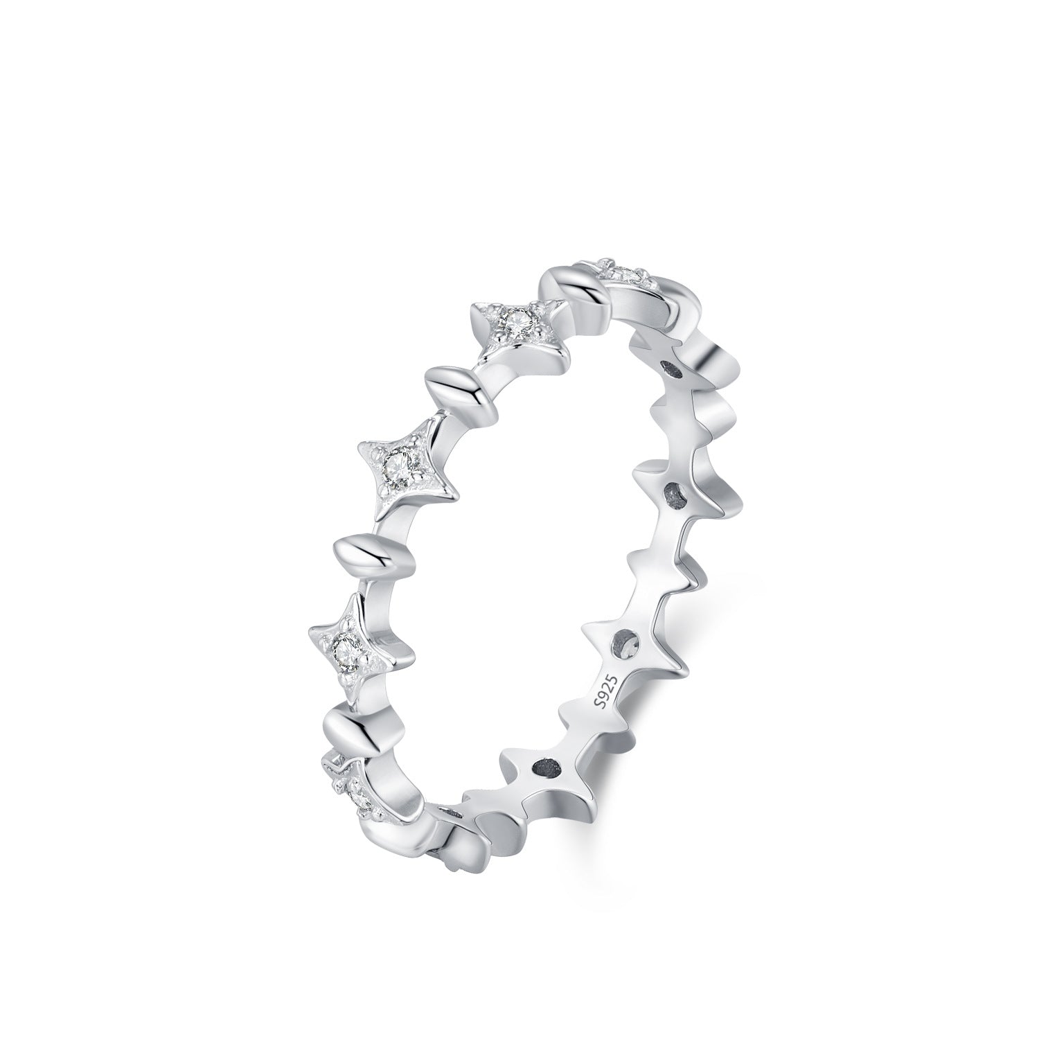 Wholesale S925 Sterling Silver Distinctive Creative Star Ring