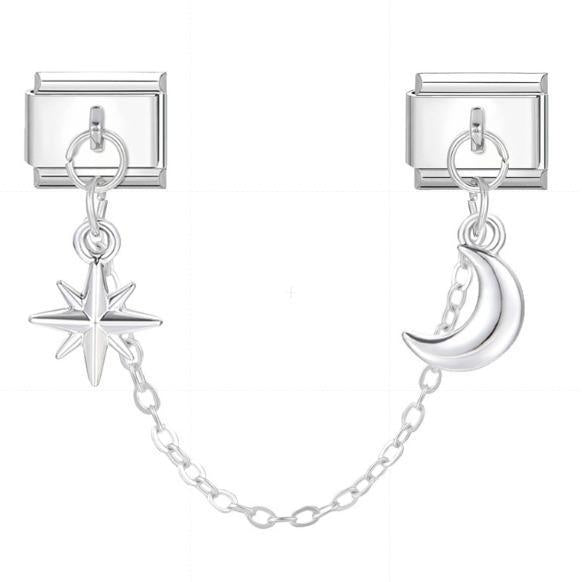 Wholesale Stainless Steel Double Chain Module Pendant Butterfly DIY Jewelry Accessory