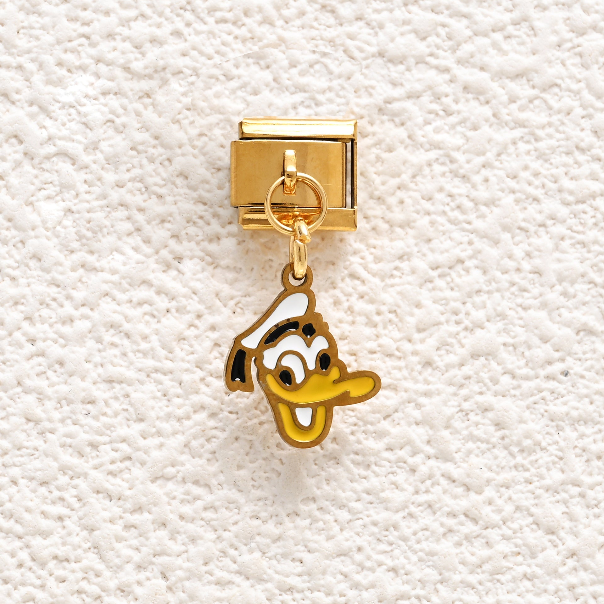 Wholesale Land Animal Italian Charm DIY Cartoon Single Section Creative Stainless Steel Composable Bracelet