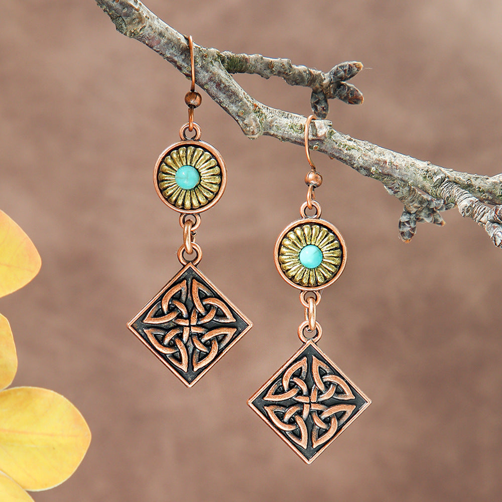 Wholesale Bohemian Geometric Earrings Fashion Accessory Boutique Resale