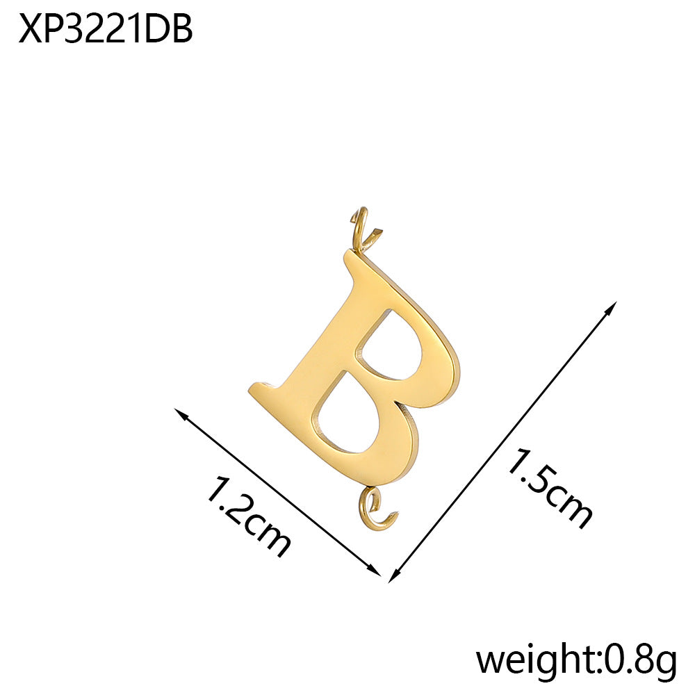Wholesale Stainless Steel 26 Letter Pendant