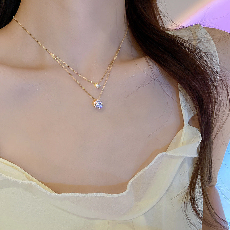 Wholesale Geometric Thin  Light Luxury Necklace