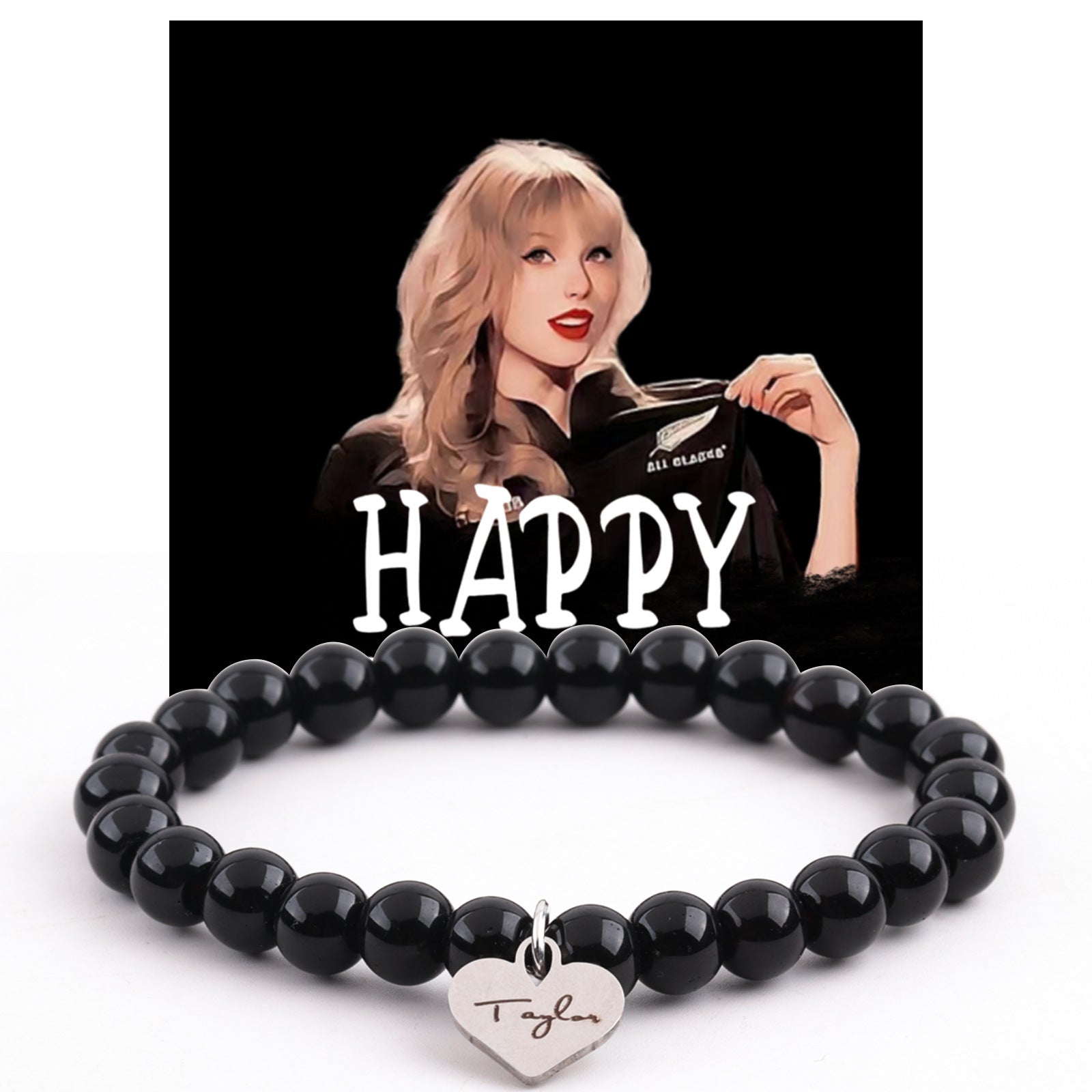 Wholesale Elastic Rope Braided Natural Stone Love Heart Rose Quartz Bracelet ACC-BT-FenRui001