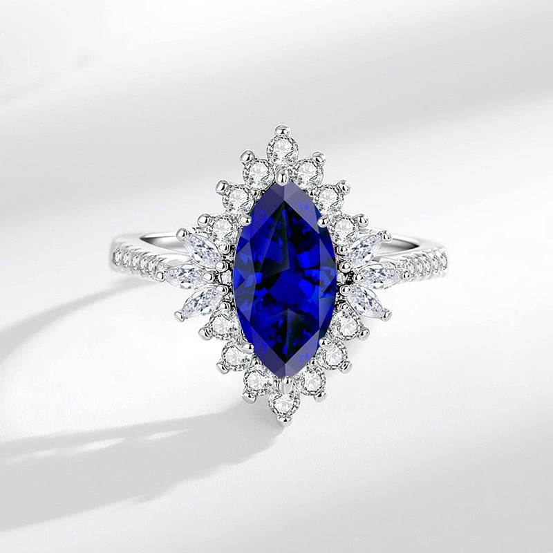 Wholesale Marquise Zircon Ring For Women Trendy Jewelry Accessory Gift And Boutique Resale