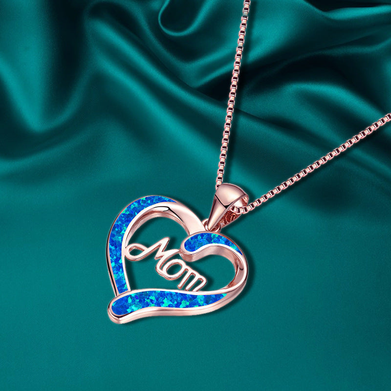 Wholesale Heart-Shaped Initial Pendant Necklace — Mother' s Day Jewelry Gift