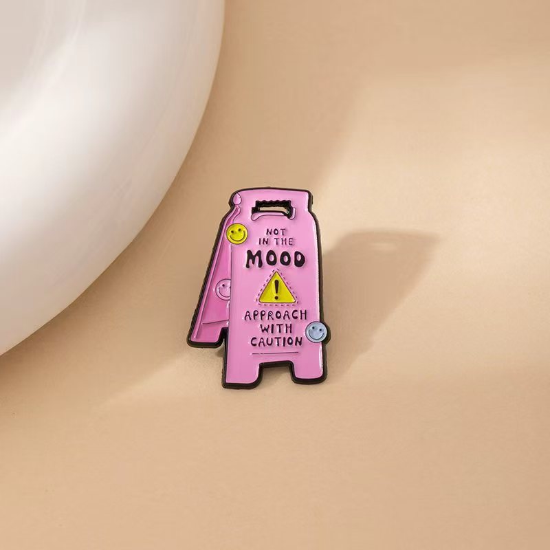 Wholesale Brooch Cartoon Alloy Badge Creative English Letter Jewelry Medals