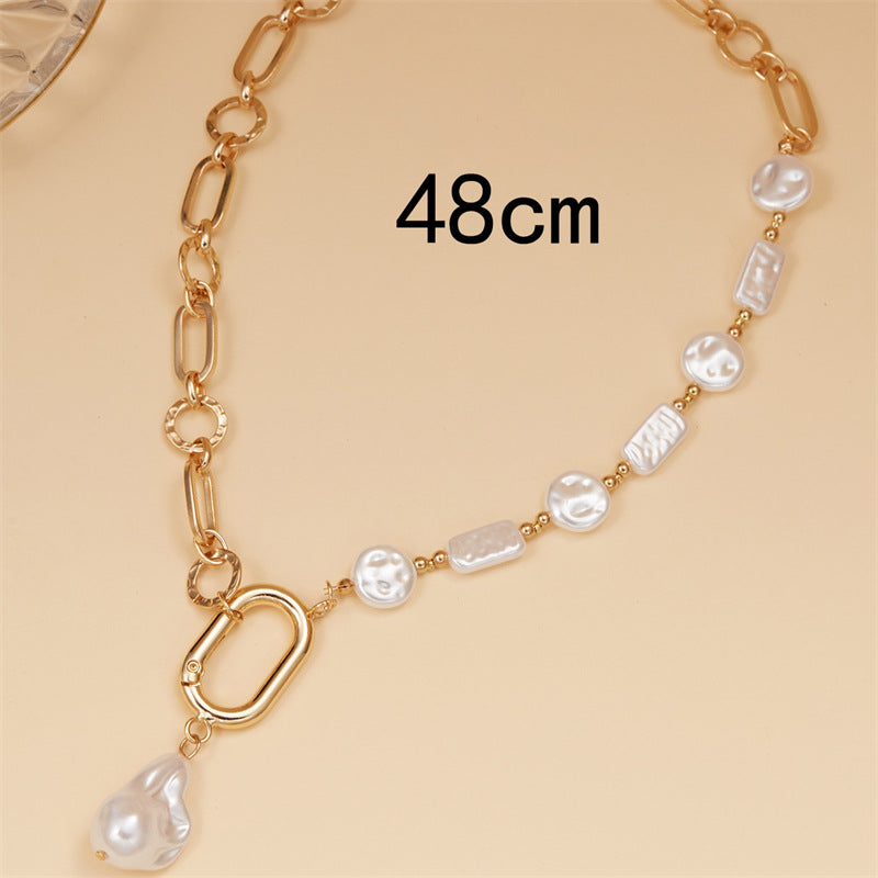 Wholesale Vintage Spliced Ball Bead Chain Stacking Necklace ACC-NE-Bayue001