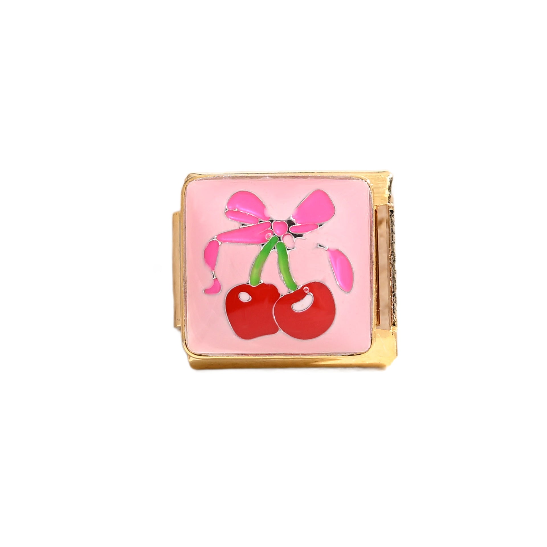 Wholesale  Italian Charm Bracelet 9mm DIY gold fruit series Creative Stainless Steel Composable Bracelet