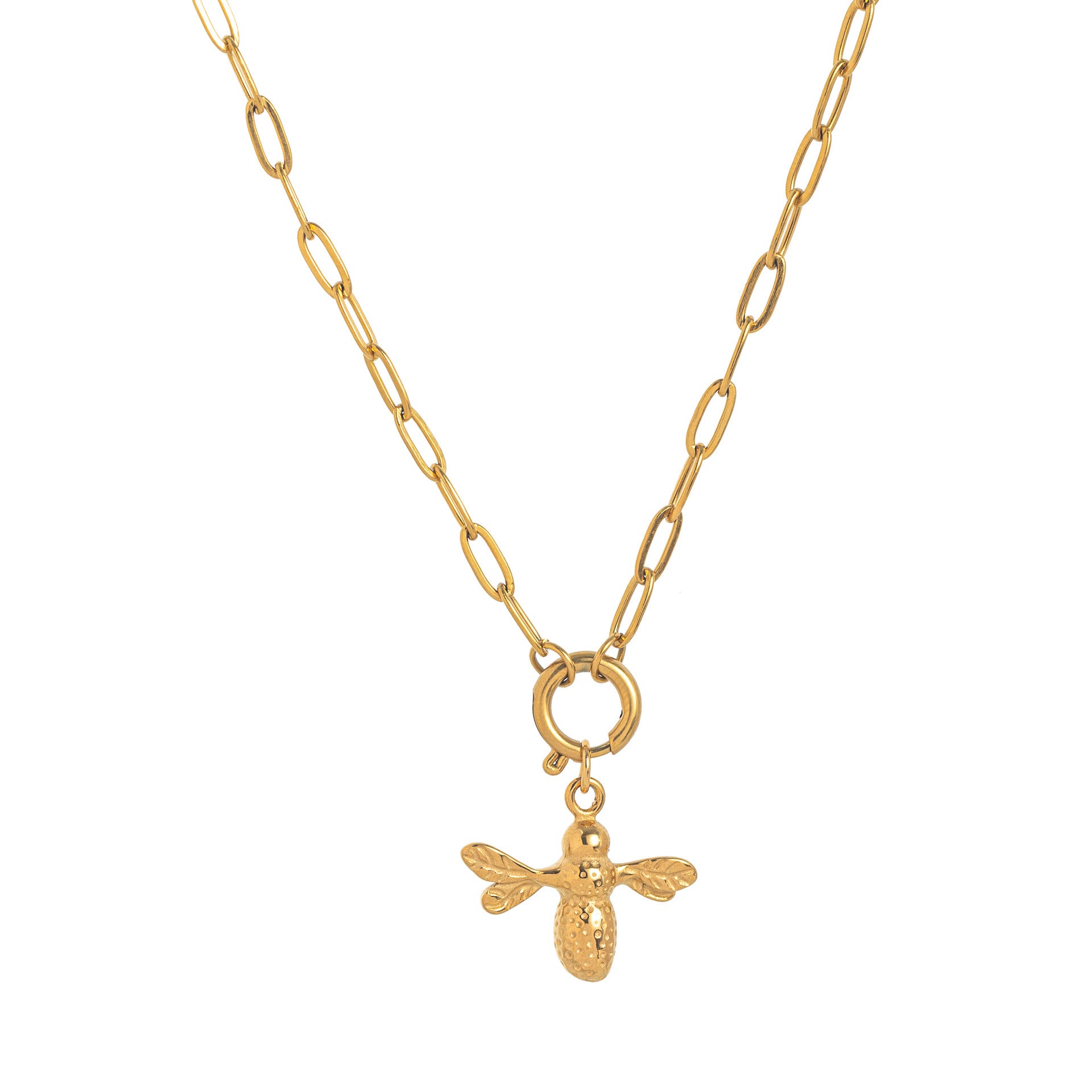 Wholesale Stainless steel 18K gold plated butterfly and other animal necklace