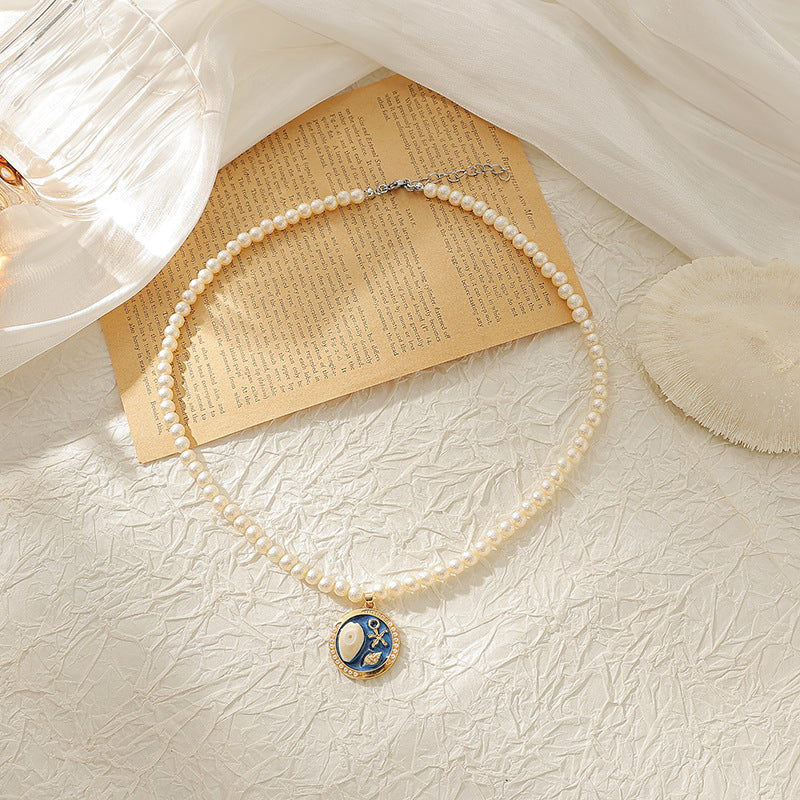 Wholesale Pearl Conch Coconut Shell Necklace