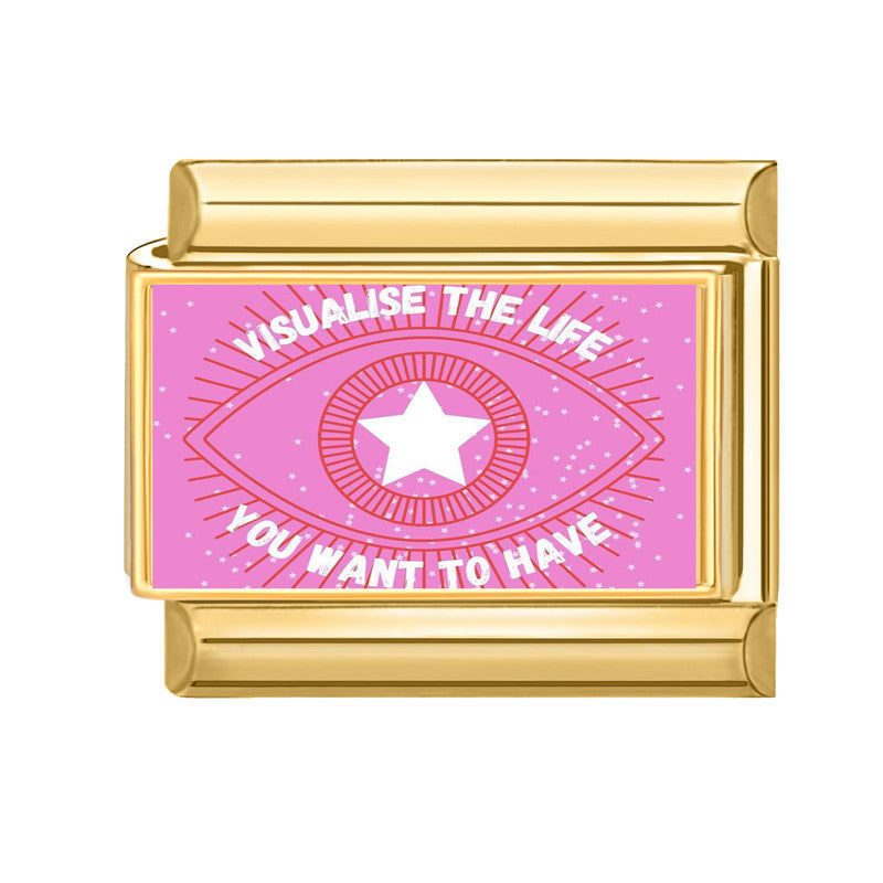 Wholesale 9mm Italian Charm Starter Bracelets DIY square Single Section Creative Stainless Steel Composable Bracelet