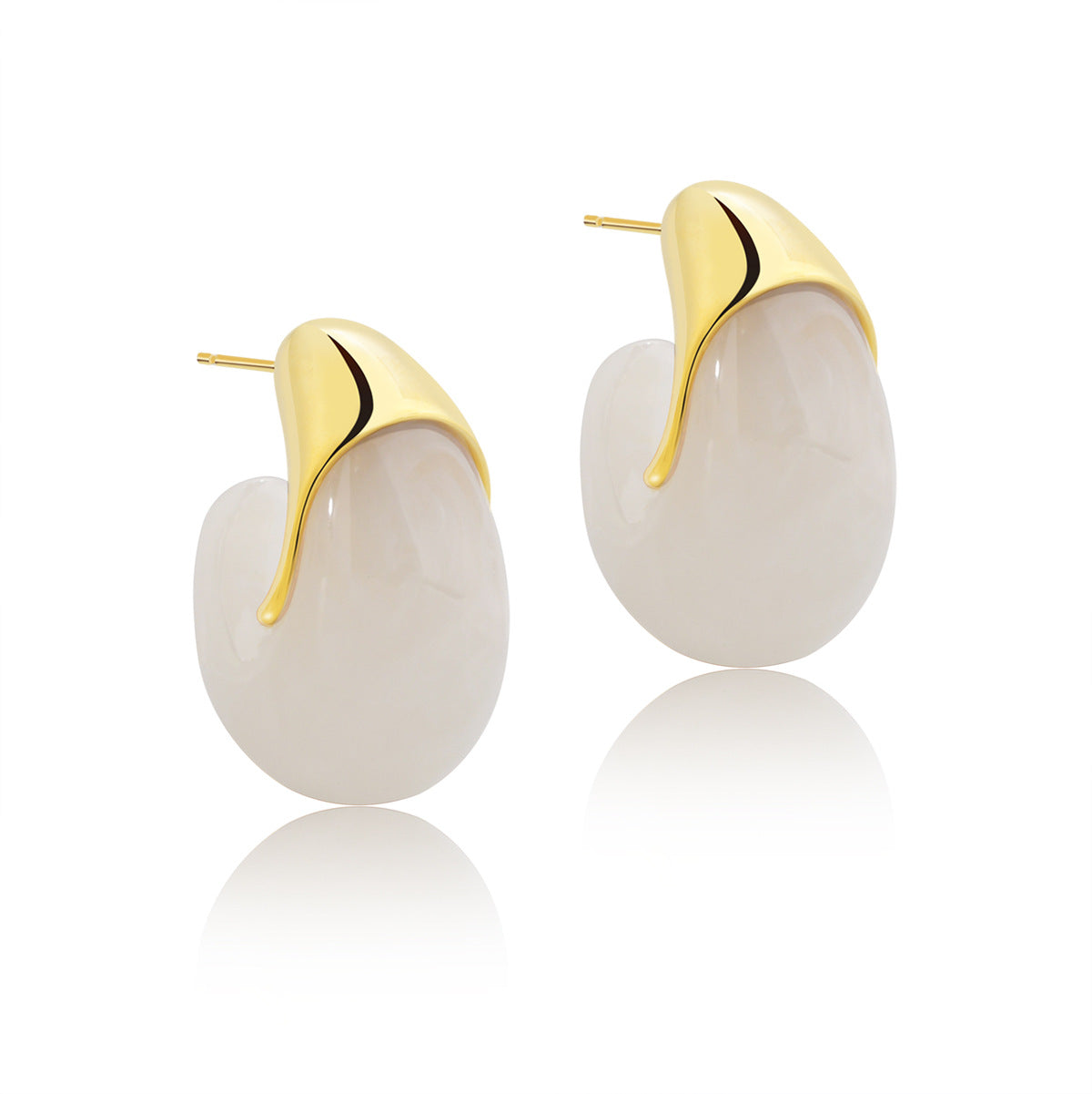 Wholesale  Resin Earrings Exaggerated Elegant Retro Earrings