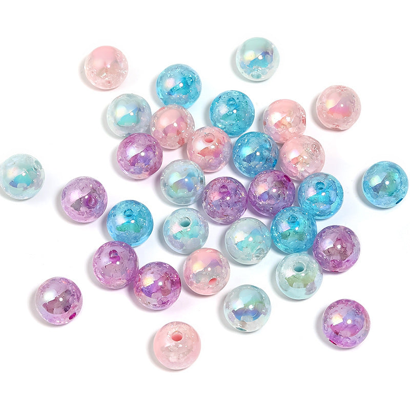 Wholesale 100pcs Acrylic Burst Beads Medium Beads Rabbit Head Crack Beads Diy Bead Accessories ACC-BDS-BLG053