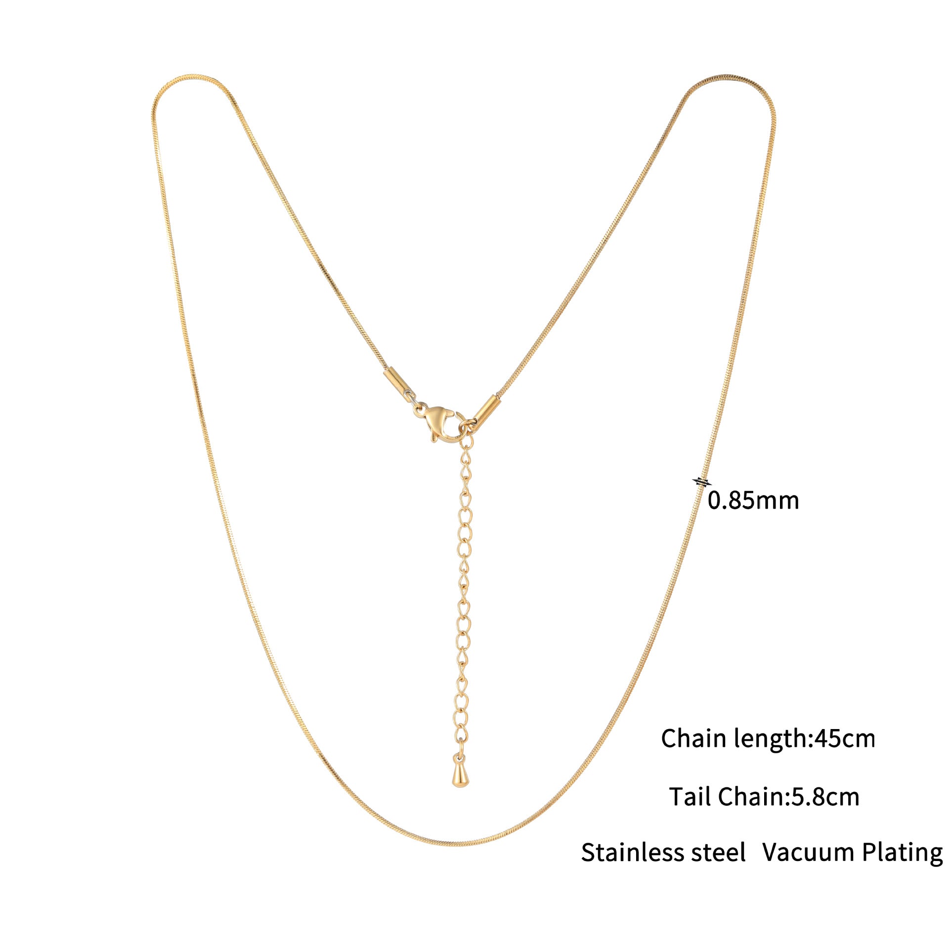 Wholesale Stainless Steel Electroplated Clavicle Chain,  Stylish Light Luxury Necklace for Everyday Wear