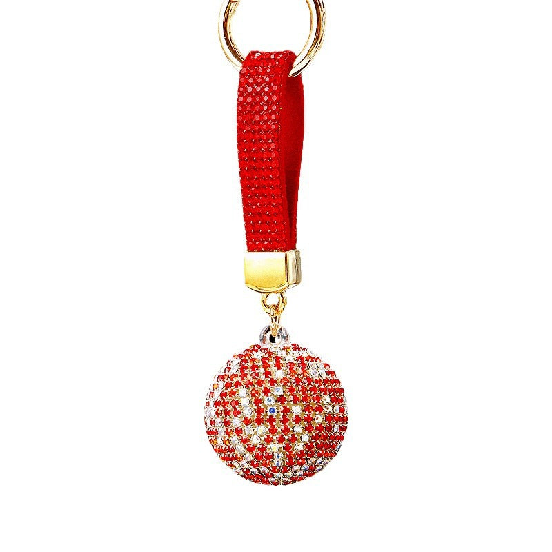 Wholesale Creative Diamond Mixed Color Ball Alloy Keychain ACC-KC-RuiYuan009