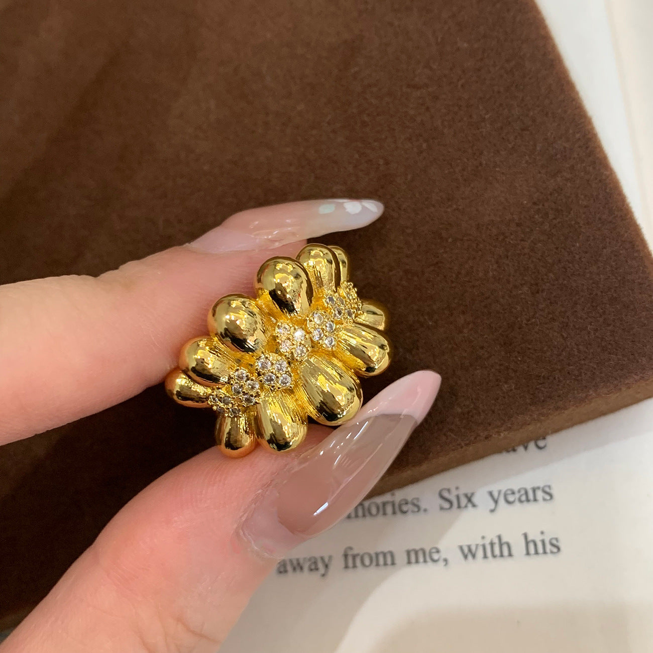 Wholesale  Three-dimensional Coffee Bean Ring