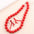 Wholesale  Tree Branch Acrylic Earrings Red Series Ball Bead Necklace Set