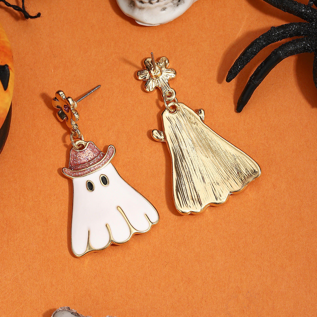 Wholesale Zinc Alloy Cute Ghost Earrings,   Party Jewelry Accessory