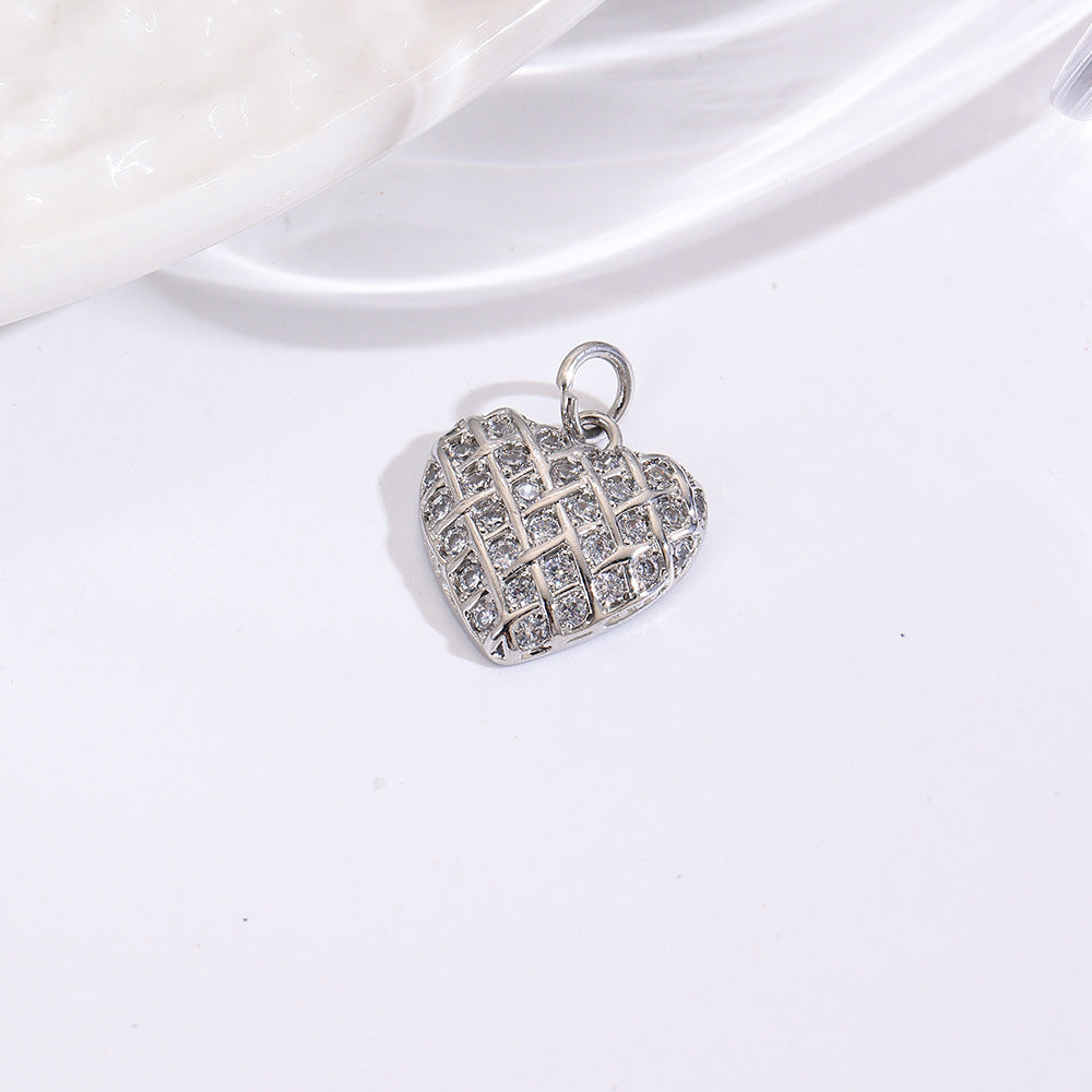 Wholesale Heart necklace copper plated 18k pendant necklace