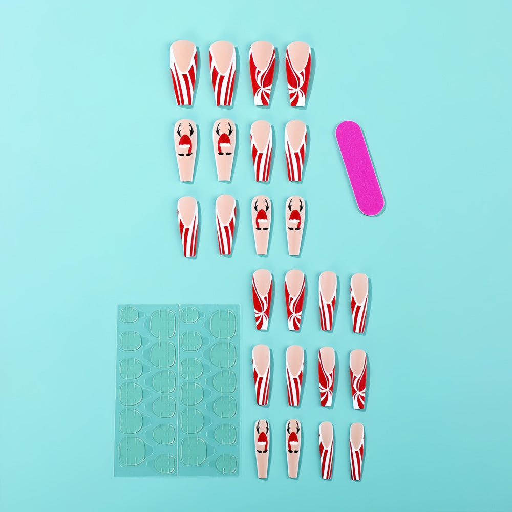 Wholesale 24 Pieces/ box Christmas  Elk Horn Nail