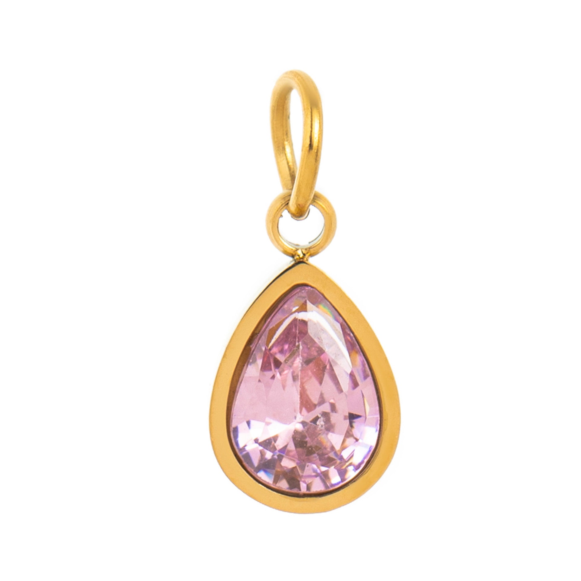 Wholesale Stainless Steel December Birthstone Valentine' s Day DIY Zircon Necklace