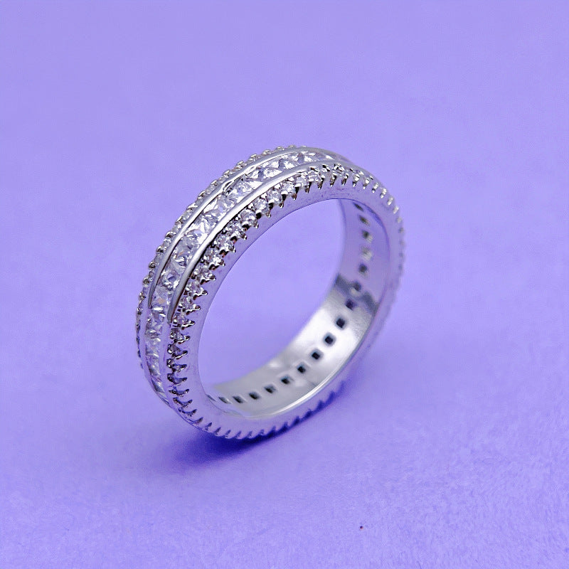 Wholesale Micro-encrusted Diamond Super Sparkling Zircon Rings ACC-RS-YXY009