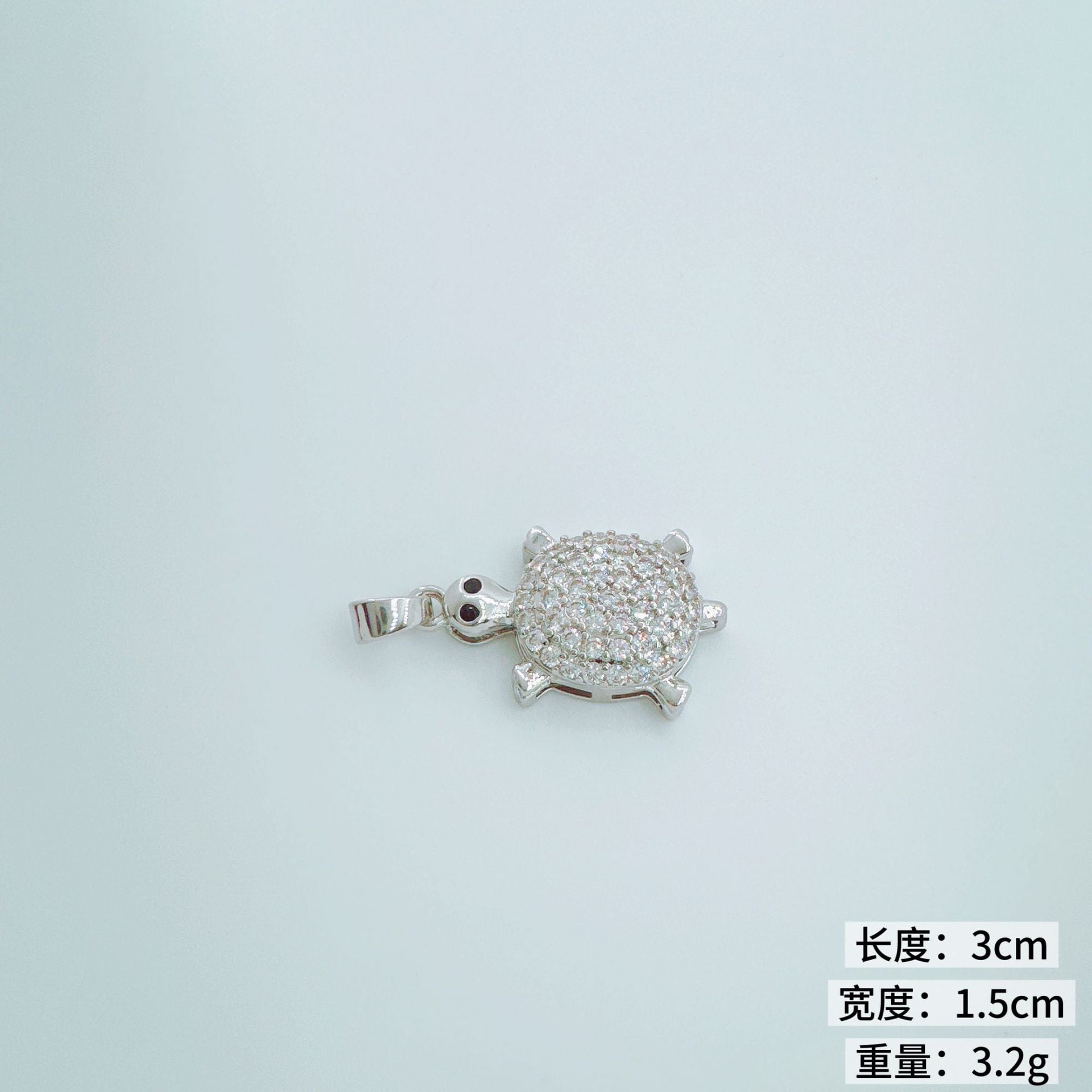 Wholesale Stylish Turtle Pendant Necklace Copper Crystal Chain Jewelry Ocean Theme Accessory for Resale