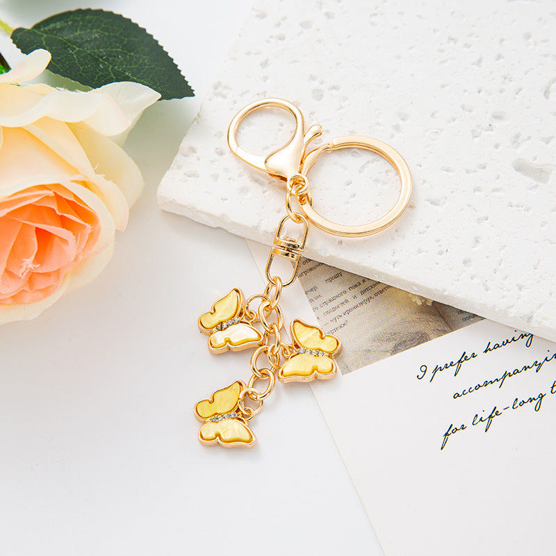 Wholesale Butterfly Zinc Alloy Keychains ACC-KC-YuanFei017