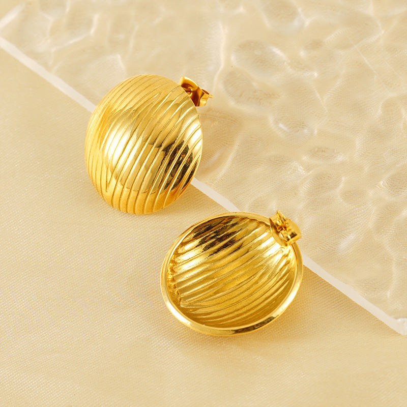 Wholesale 18K Gold Plated Stainless Steel Earrings ACC-ES-ZhongYao009